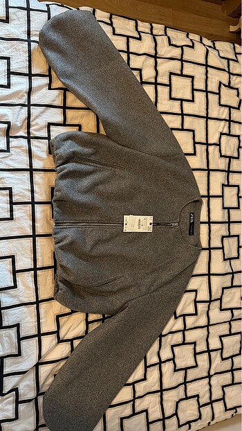 xl Beden Zara ELASTİK KENARLI YUMUŞAK BOMBER CEKET