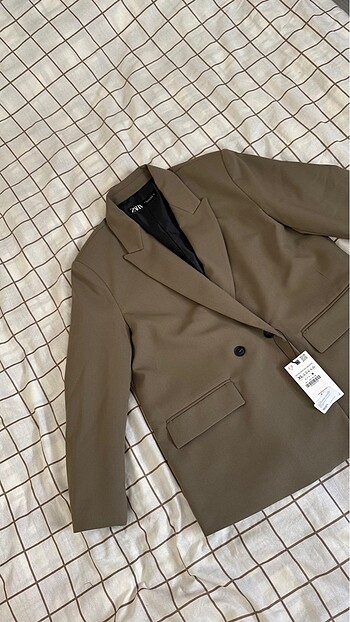 xl Beden Zara KRUVAZE OVERSIZE BLAZER