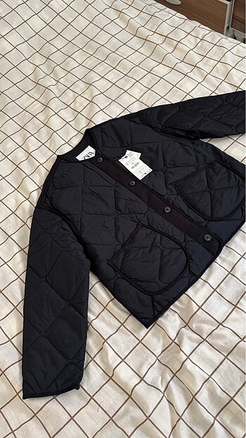 m Beden Zara WATER-REPELLENT ŞİŞME MONT