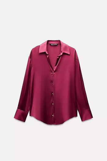 Zara BASIC SATEN GÖMLEK