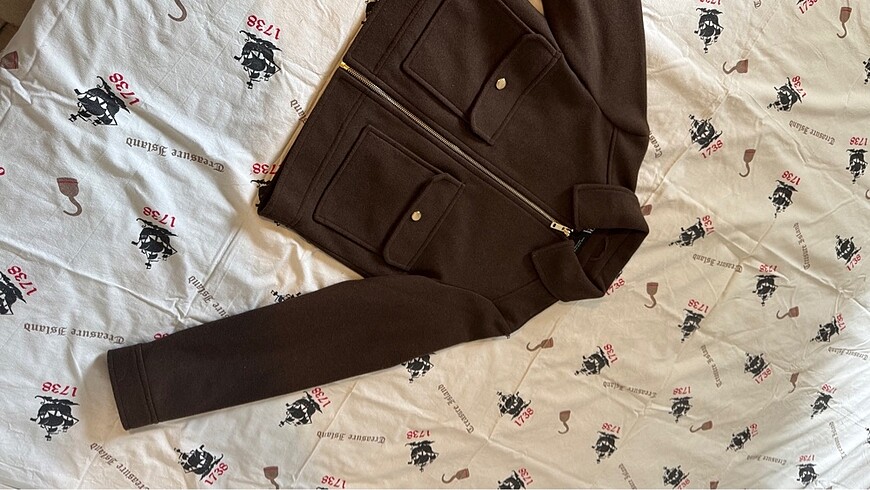 xs Beden Zara YUMUŞAK FERMUARLI CEKET