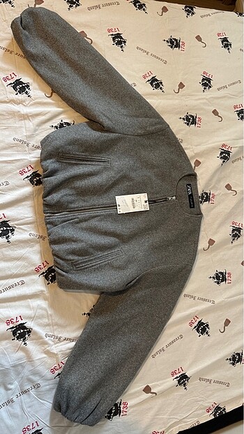 s Beden Zara ELASTİK KENARLI YUMUŞAK BOMBER CEKET