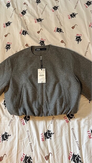 Zara Zara ELASTİK KENARLI YUMUŞAK BOMBER CEKET