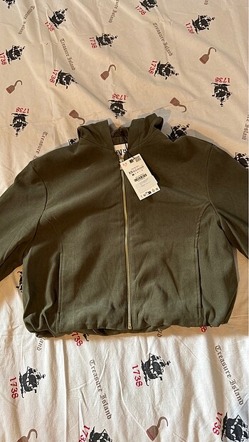 Zara Zara KAPÜŞONLU DOKULU BOMBER CEKET