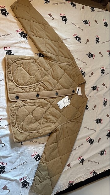 s Beden Zara WATER-REPELLENT ŞİŞME MONT