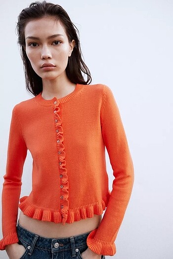 Zara FIRFIRLI TRİKO HIRKA