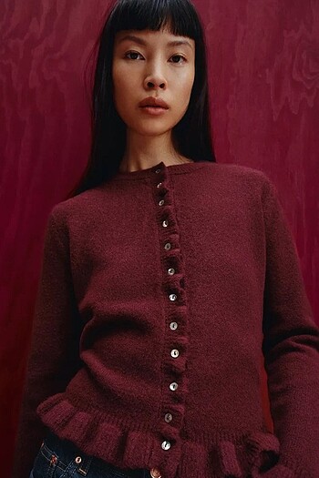 Zara FIRFIRLI TRİKO HIRKA