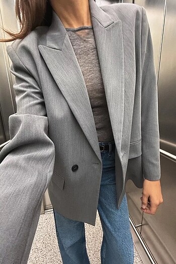Zara Zara KRUVAZE OVERSIZE BLAZER