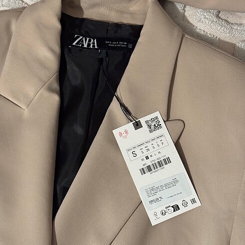 s Beden ten rengi Renk Zara KRUVAZE OVERSIZE BLAZER