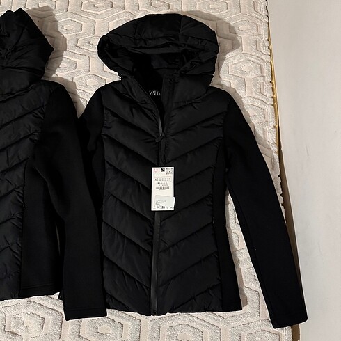 s Beden Zara KONTRAST ŞİŞME MONT