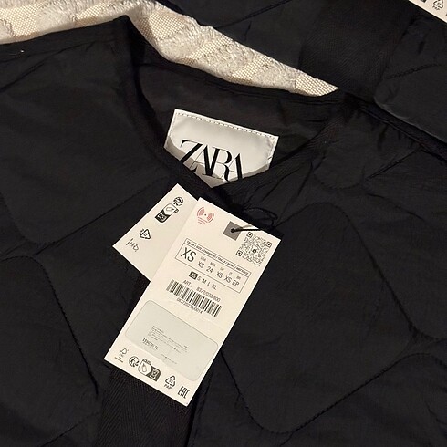 xs Beden Zara WATER-REPELLENT ŞİŞME MONT