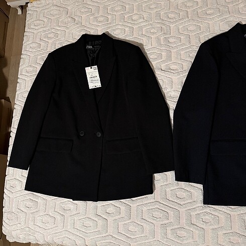 s Beden siyah Renk Zara KRUVAZE OVERSIZE BLAZER