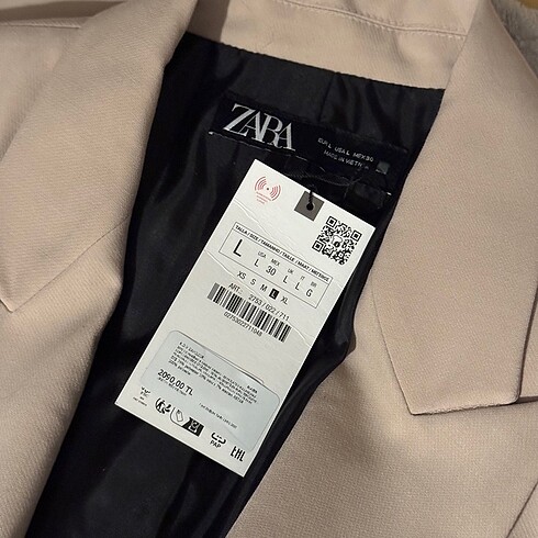 Zara Zara KRUVAZE OVERSIZE BLAZER