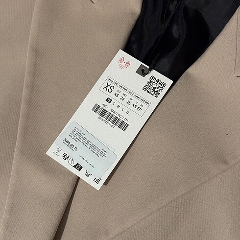 l Beden Zara KRUVAZE OVERSIZE BLAZER