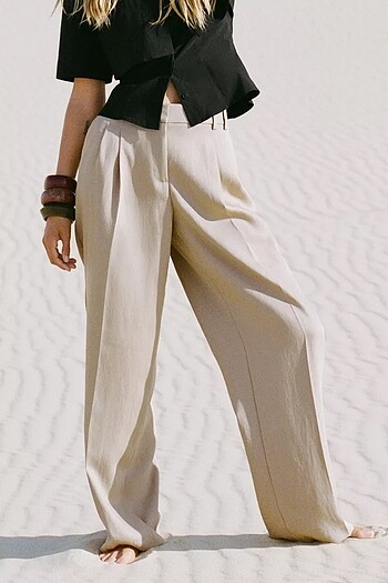 Zara PENS DETAYLI STRAIGHT FIT PANTOLON