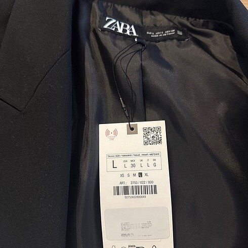 l Beden ZARA KRUVAZE OVERSIZE BLAZER