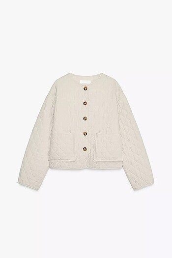 m Beden camel Renk ZARA KETEN KAPİTONE CEKET