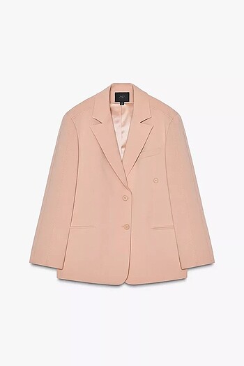 xs Beden pembe Renk ZARA OVERSIZE BLAZER