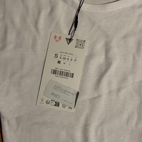 s Beden ZARA MODAL PAMUKLU CROP T-SHIRT