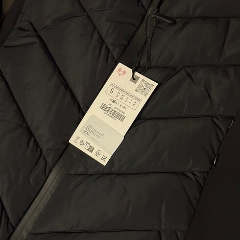 m Beden ZARA KONTRAST ŞİŞME MONT
