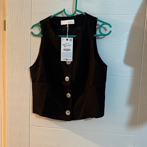 xs Beden ZARA BİSİKLET YAKA KISA YELEK