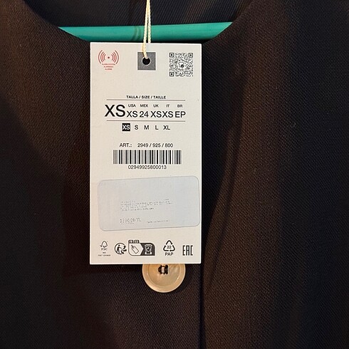 xs Beden siyah Renk ZARA BİSİKLET YAKA KISA YELEK