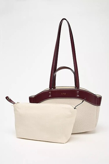 ZARA KANVAS TOTE ÇANTA
