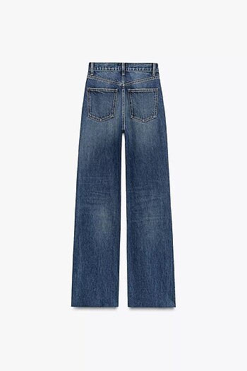 Zara ZARA TRF HIGH-RISE WIDE-LEG JEAN