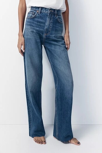 40 Beden ZARA TRF HIGH-RISE WIDE-LEG JEAN