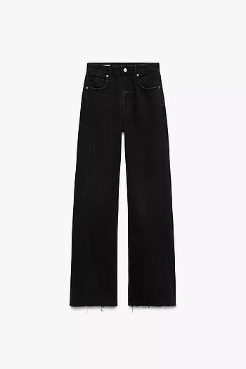 ZARA TRF HIGH-RISE WIDE-LEG JEAN