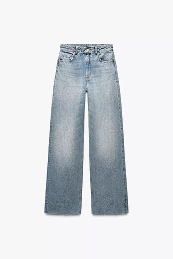 ZARA TRF HIGH-RISE WIDE-LEG JEAN