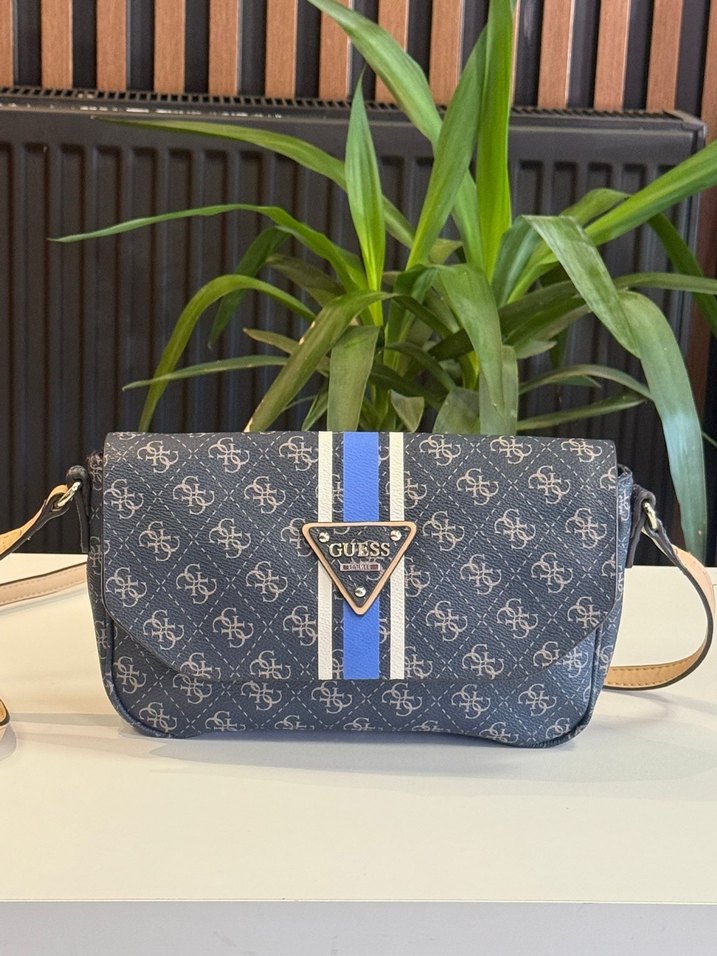 Guess Mavi Baskılı Kadın Çantası - Görsel 3