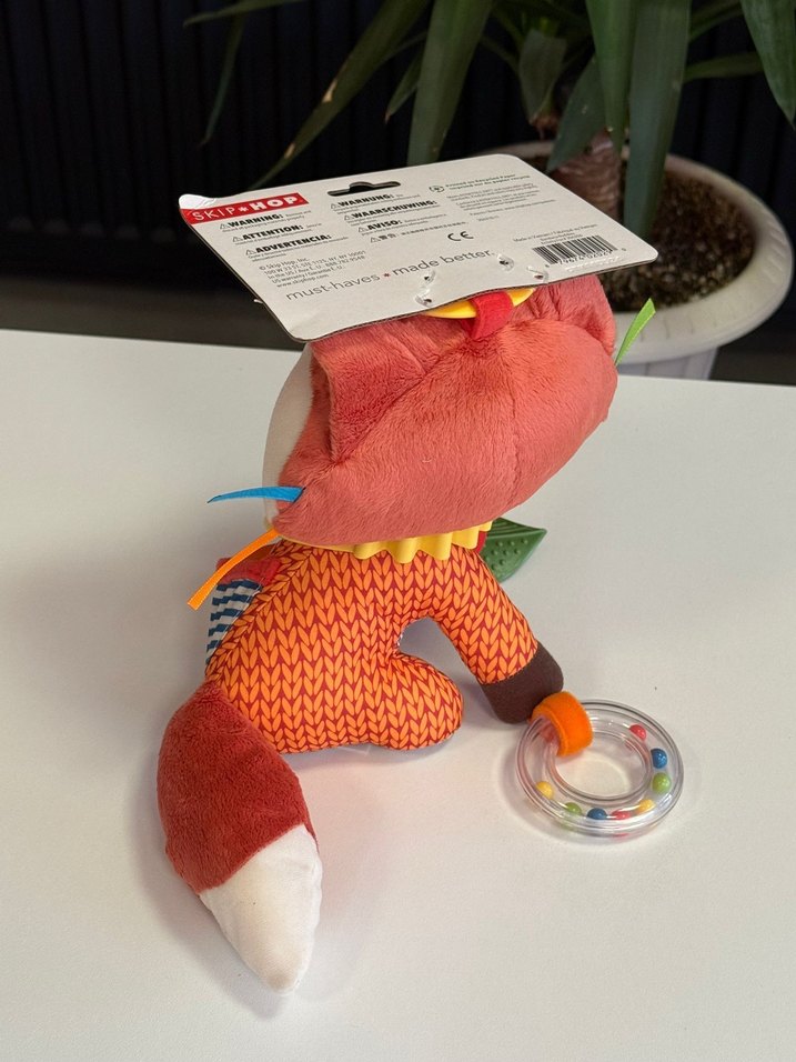 Skip hop zoo Tilki Diş Kaşıyıcı ve Çıngırak Oyuncak - Görsel 3