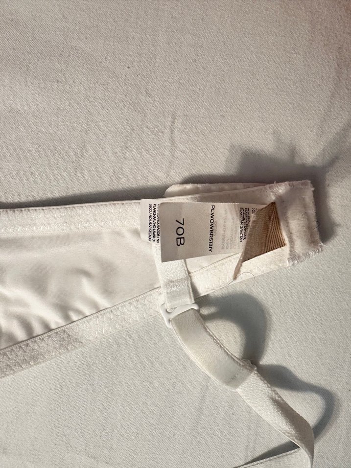 70 b push up Beyaz Minimalist Sütyen - Görsel 3