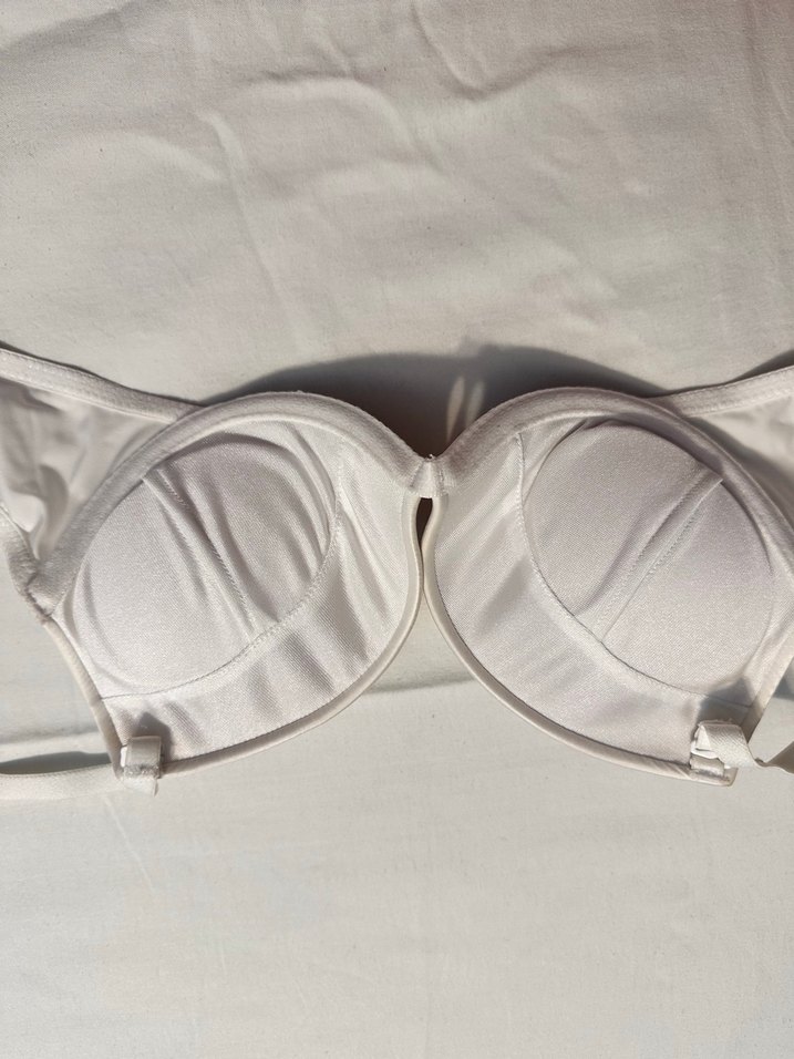 70 b push up Beyaz Minimalist Sütyen - Görsel 2
