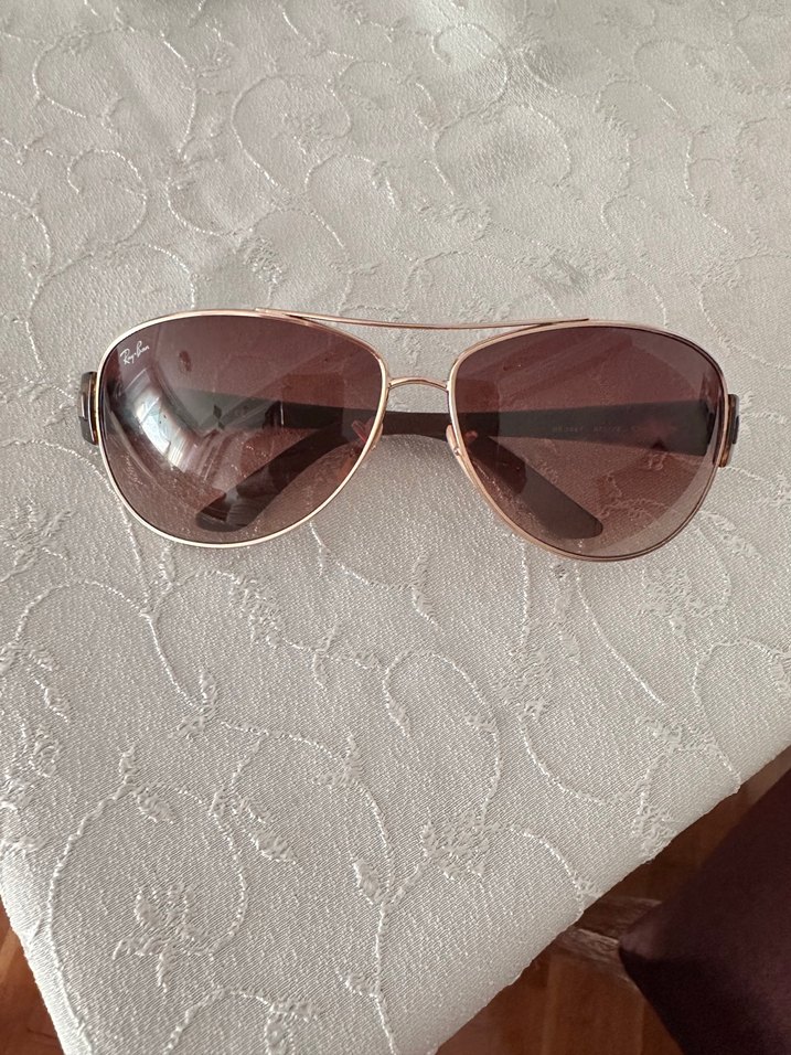 Kahverengi ray ban Kadın Klasik Güneş Gözlüğü - Görsel 3