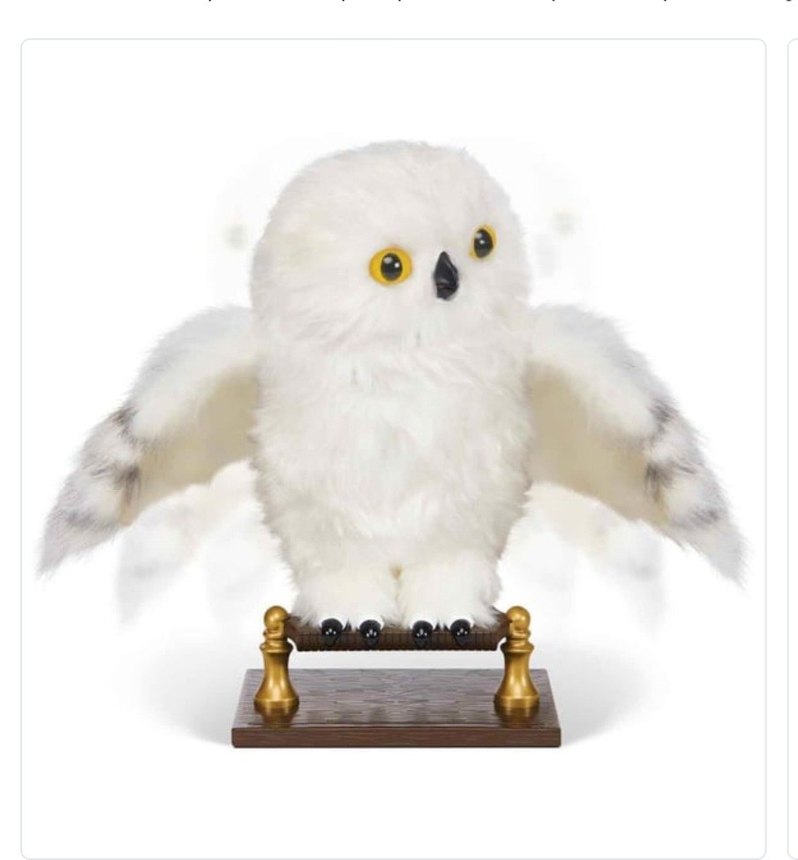 Harry Potter İnteraktif Büyüleyici Hedwig Baykuş Peluş 23Cm - Görsel 2