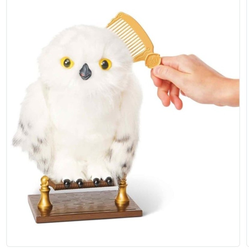 Harry Potter İnteraktif Büyüleyici Hedwig Baykuş Peluş 23Cm - Görsel 4