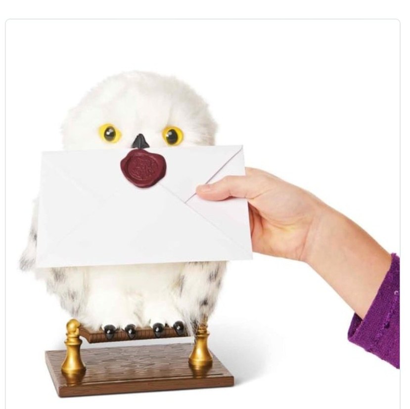 Harry Potter İnteraktif Büyüleyici Hedwig Baykuş Peluş 23Cm - Görsel 5