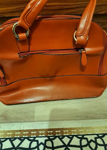 Klasik Kahverengi Deri Kadın Çanta - Görsel 4