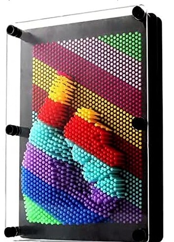  BÜYÜK BOY RENKLİ 21X16 CM 3D ÇİVİ SANATI