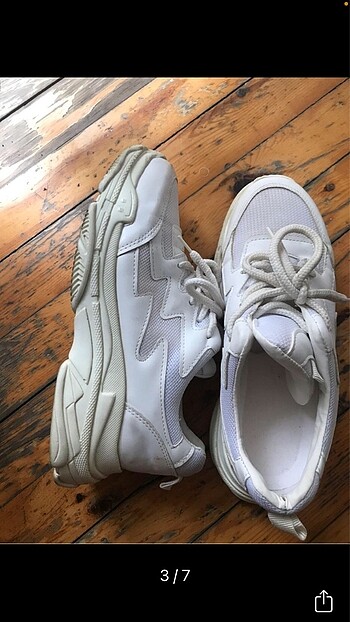 38 Beden Beyaz Spor ayakkabı