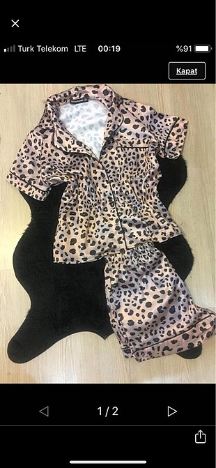 Saten pijama takımı
