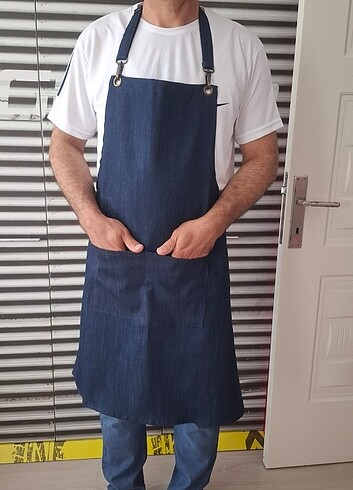  Beden Kot kumaş chef mutfak önlüğü