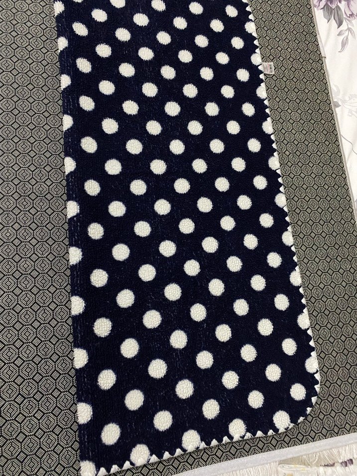 Lacivert Puantiyeli Çocuk Battaniyesi - Görsel 3