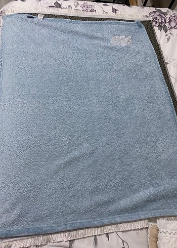 Mavi Nakışlı Bebek Battaniyesi - Görsel 7