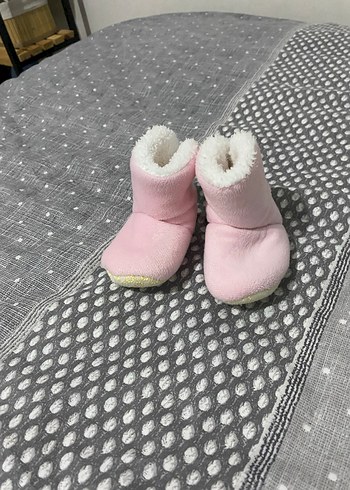 Kız Çocuk Pembe Peluş Ev Terliği - Görsel 2