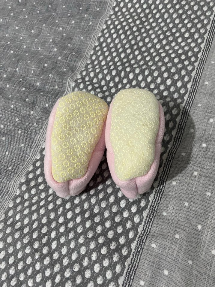 Kız Çocuk Pembe Peluş Ev Terliği - Görsel 3