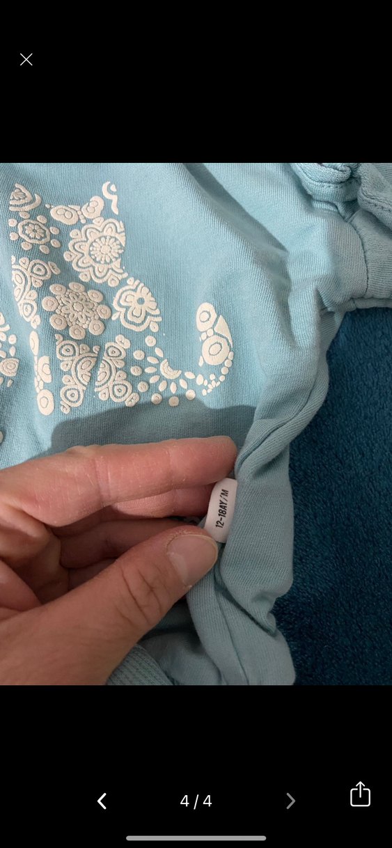 Kız Çocuk Mavi Dantel Detaylı Sweatshirt ve Eşofman - Görsel 3