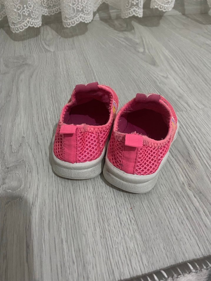 Kız Çocuk Pembe Renkli Bağcıksız Spor Ayakkabı - Görsel 3